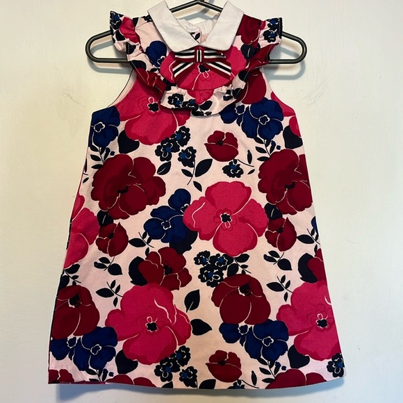 Janie and Jack Other - Janie and Jack Pink Floral Dress with White Collar Girls Size 3